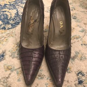 Purple Prada Pumps